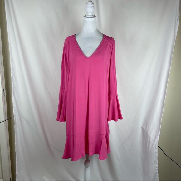Anthropologie HD in Paris Pink Whimsical Feminine Fairy Dress NWOT Size 14 - Picture 2 of 13